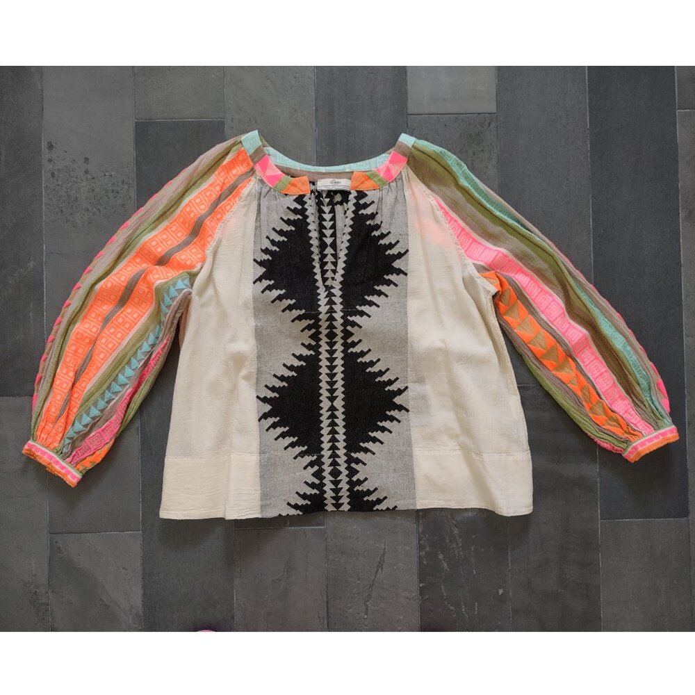 Devotion Twins Askania Cotton Top in Pink & Orange - S